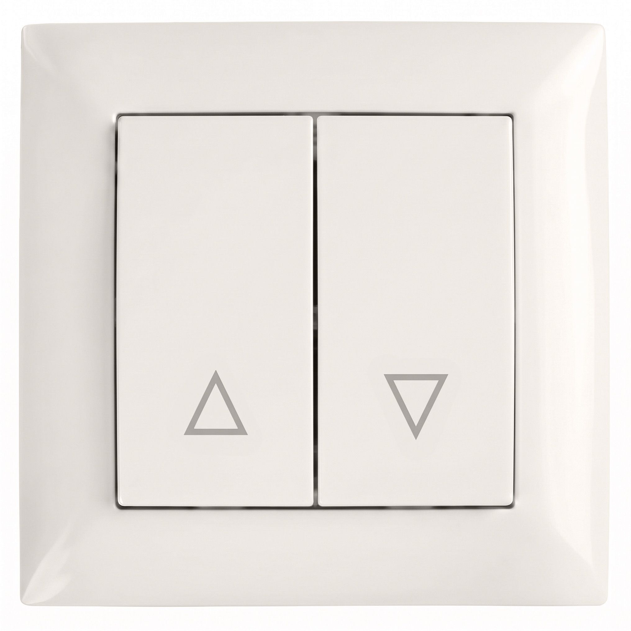 Toolight Jalousieschalter Mit Rahmen Oste Jnh009-w Beige