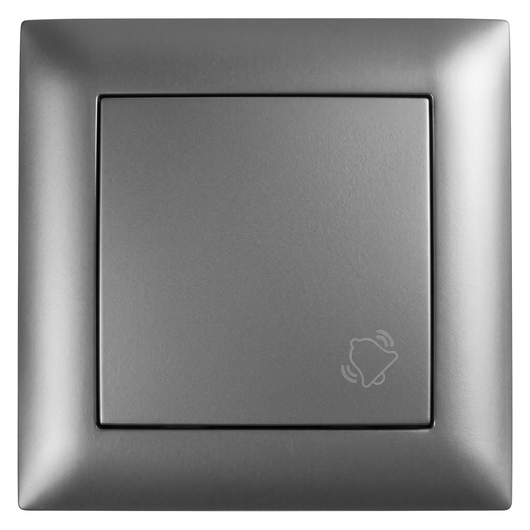 Toolight Klingeltaster Mit Rahmen Oste Jnh008-w Grey