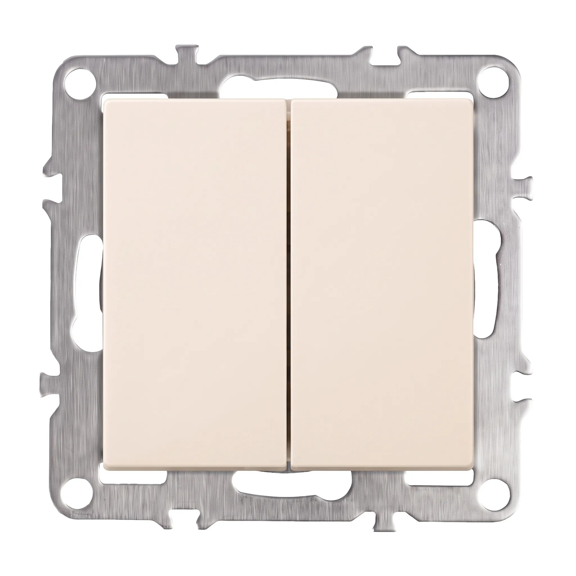 Toolight Doppelschalter Oste Jnh007-w Beige