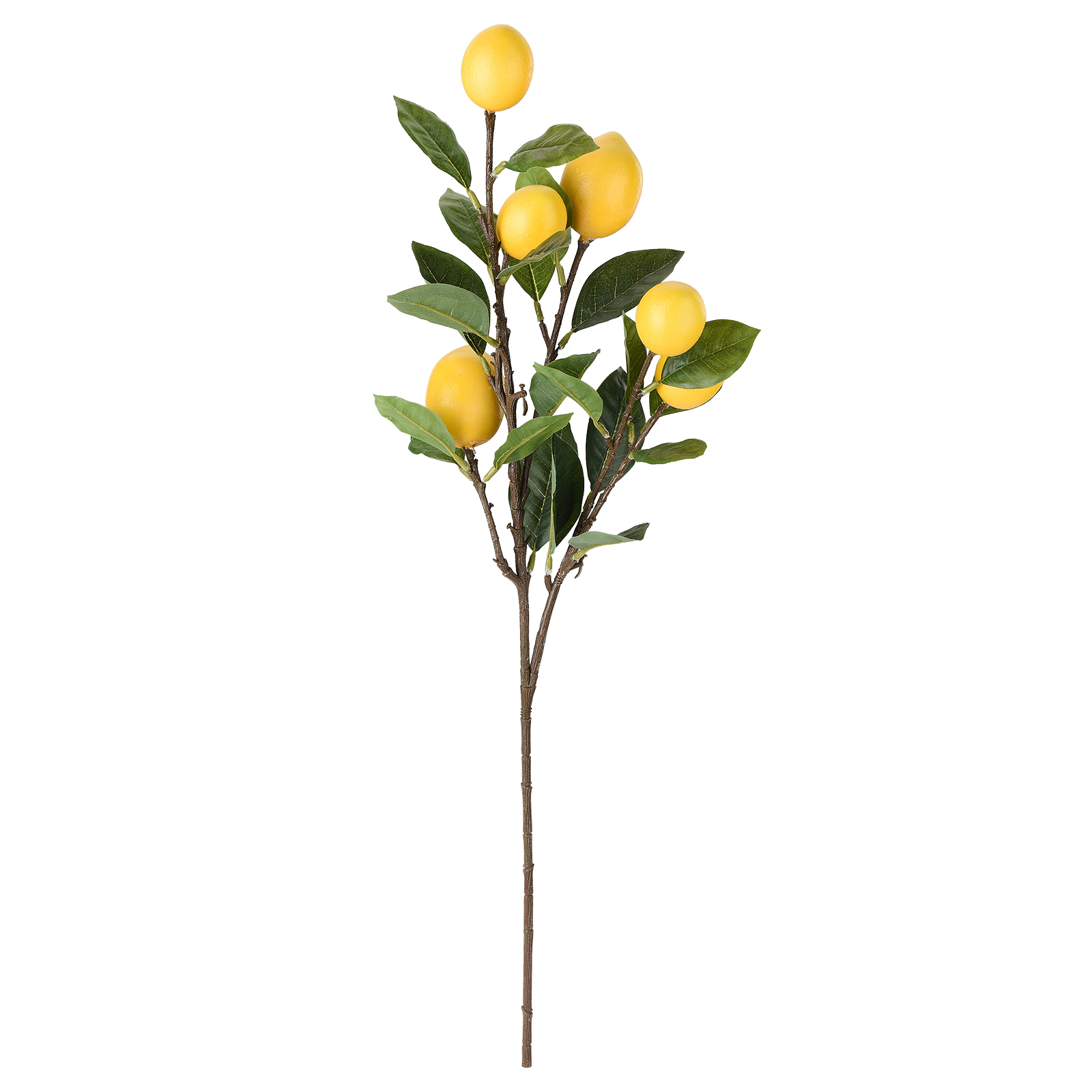 (3 Stück Pro Packung) (foto Beigefügt) Künstliche Zitronenbaumzweige (67 Cm Lang, 6 Früchte)