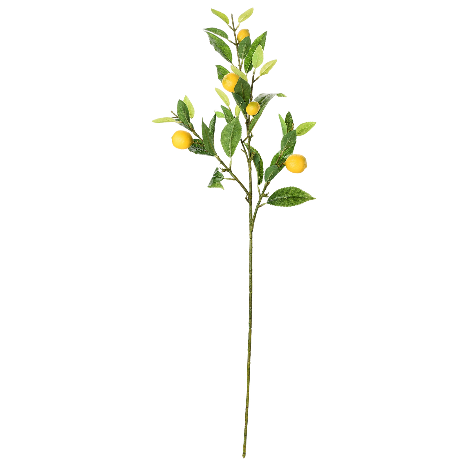 (3 Stück Pro Packung) (foto Beigefügt) Künstliche Zitronenbaumzweige (89 Cm Lang, 6 Früchte)