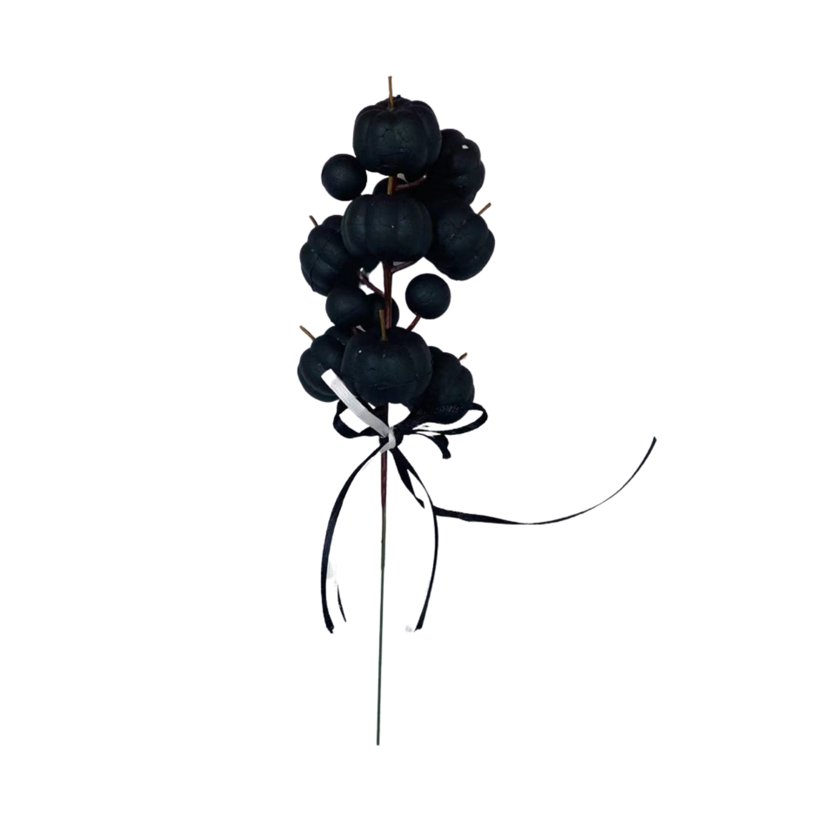 (4 Stück Pro Packung) Halloween-kürbisdekoration Aus Schaumstoff, 22 Cm Lange, D-förmige Blütenzweige