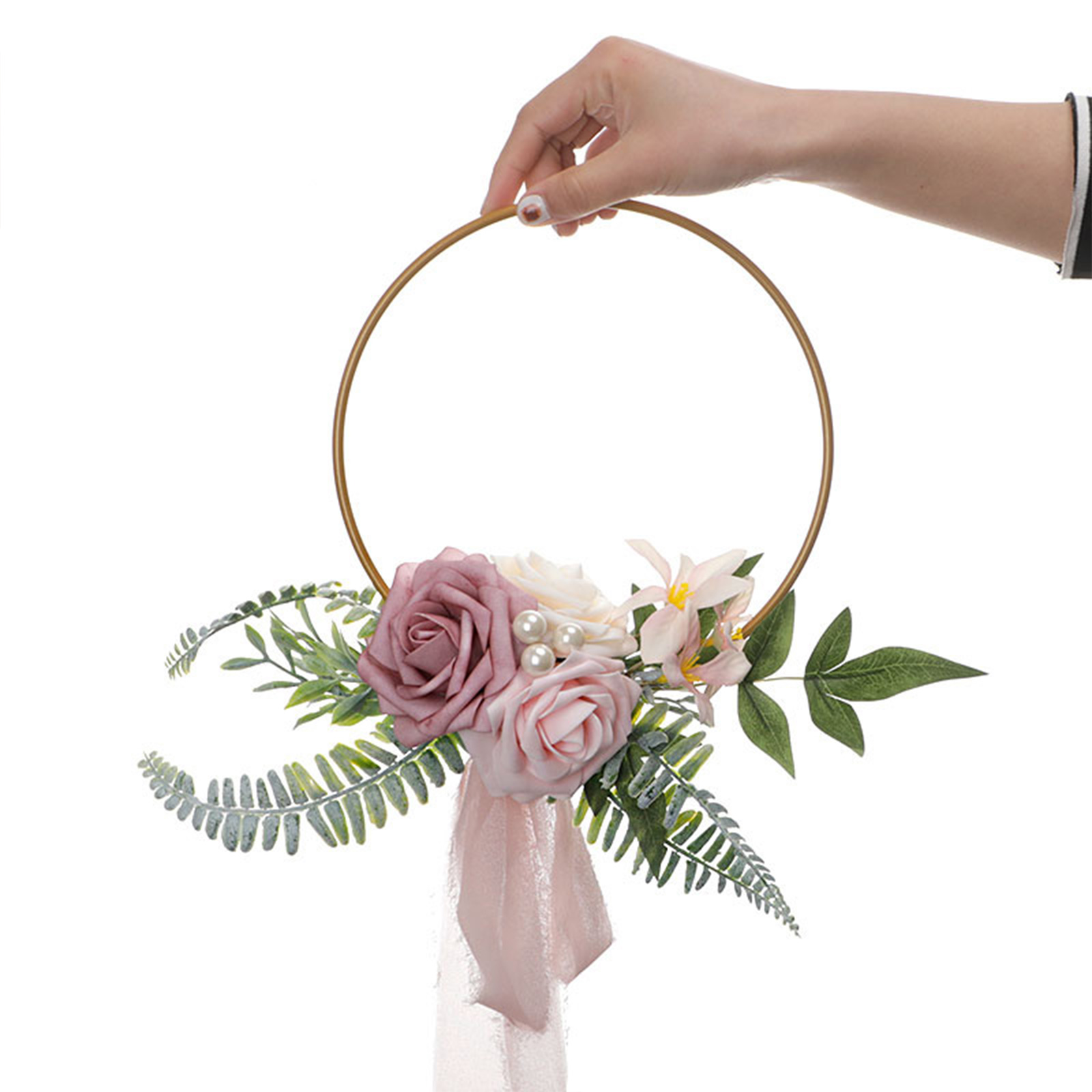 Künstlicher Blumenkranz Für Hochzeiten, Brautjungfern, Junggesellinnenabschiede, Zeremonien, Geburtstage, Helllila