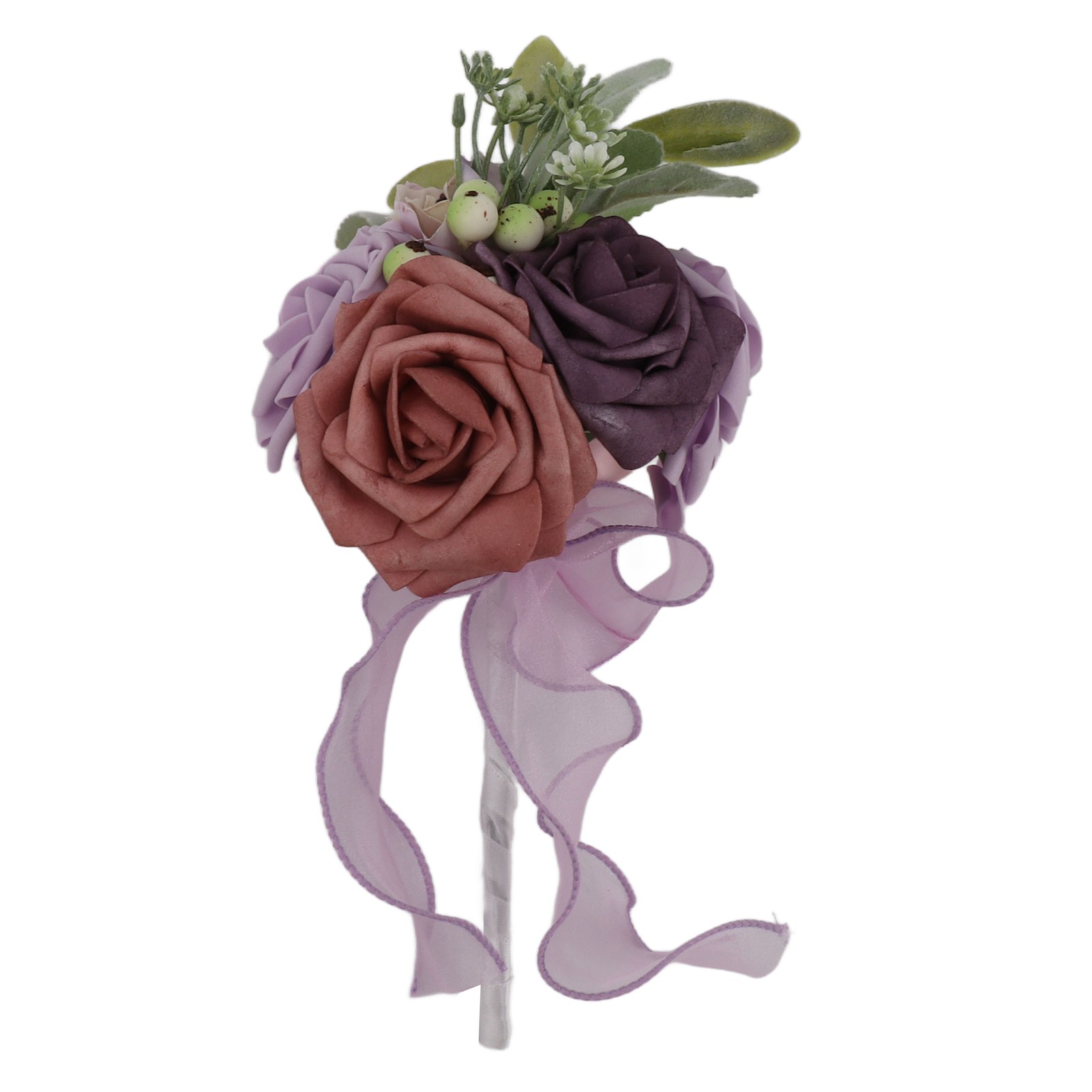 Romantischer Brautstrauß Aus Rosen, Künstliche Seidenblumen, Brautjungfernstrauß, Dekoration Für Die Heimparty, Lila
