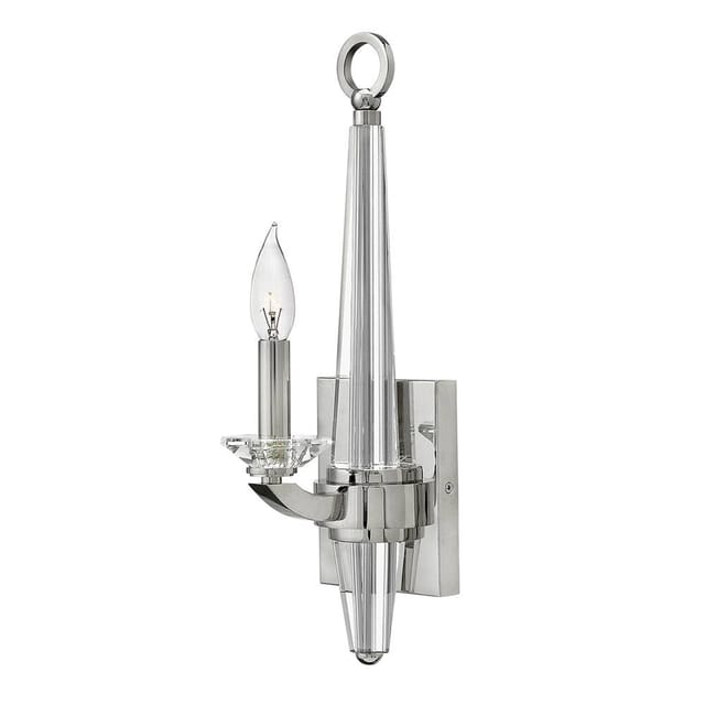 Ascher Hinkley 1 Light Wandleuchte Nickel Poliert