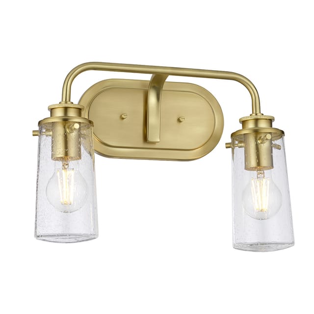 Wandleuchte Wandlampe Glaslampe Bad Feuchtraum Ip44 2 Flammig E27 B 37,4 Cm