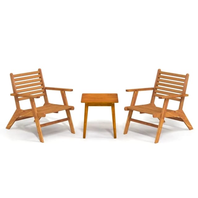 3-tlg. Bistro-set Massivholz Akazie Vidaxl