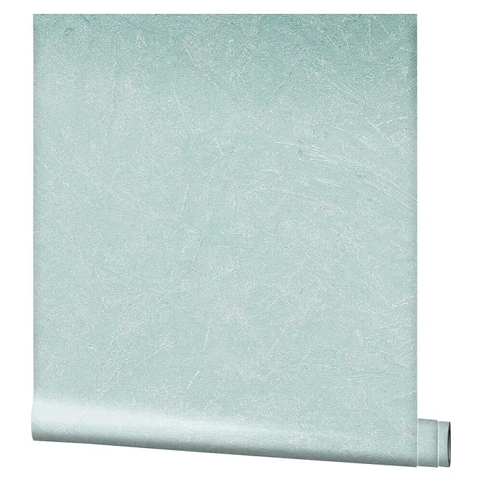 Marburg Vintage Deluxe Vliestapete (Grün-Pearl, Uni, 10,05 x 0,53 m)