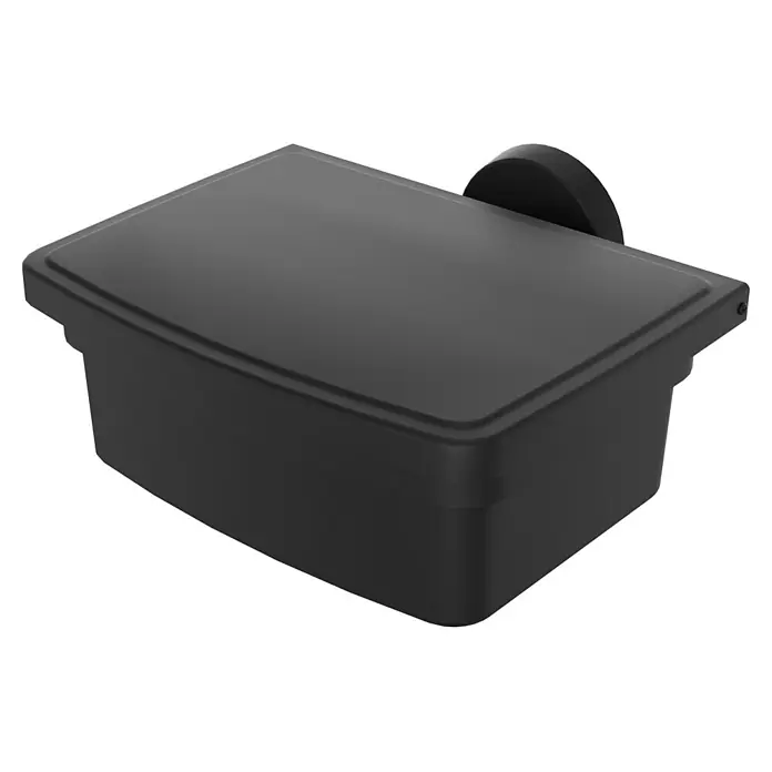 Camargue Paris Black Feuchttücher-Box (L x B x H: 15,3 x 17 x 8 cm, Edelstahl, Schwarz)