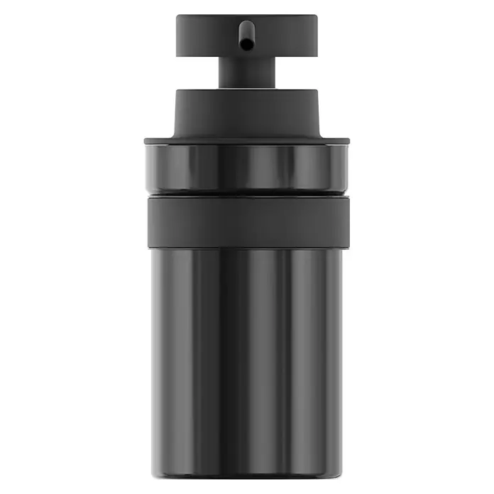 Camargue Paris Black Seifenspender (L x B x H: 12,7 x 7 x 15,6 cm, Edelstahl, Schwarz)