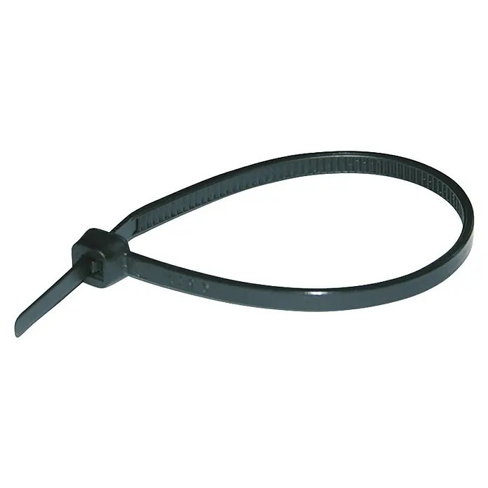 Kabelbinder Haupa (B x L: 4,8 x 250 mm, Kunststoff, Schwarz)