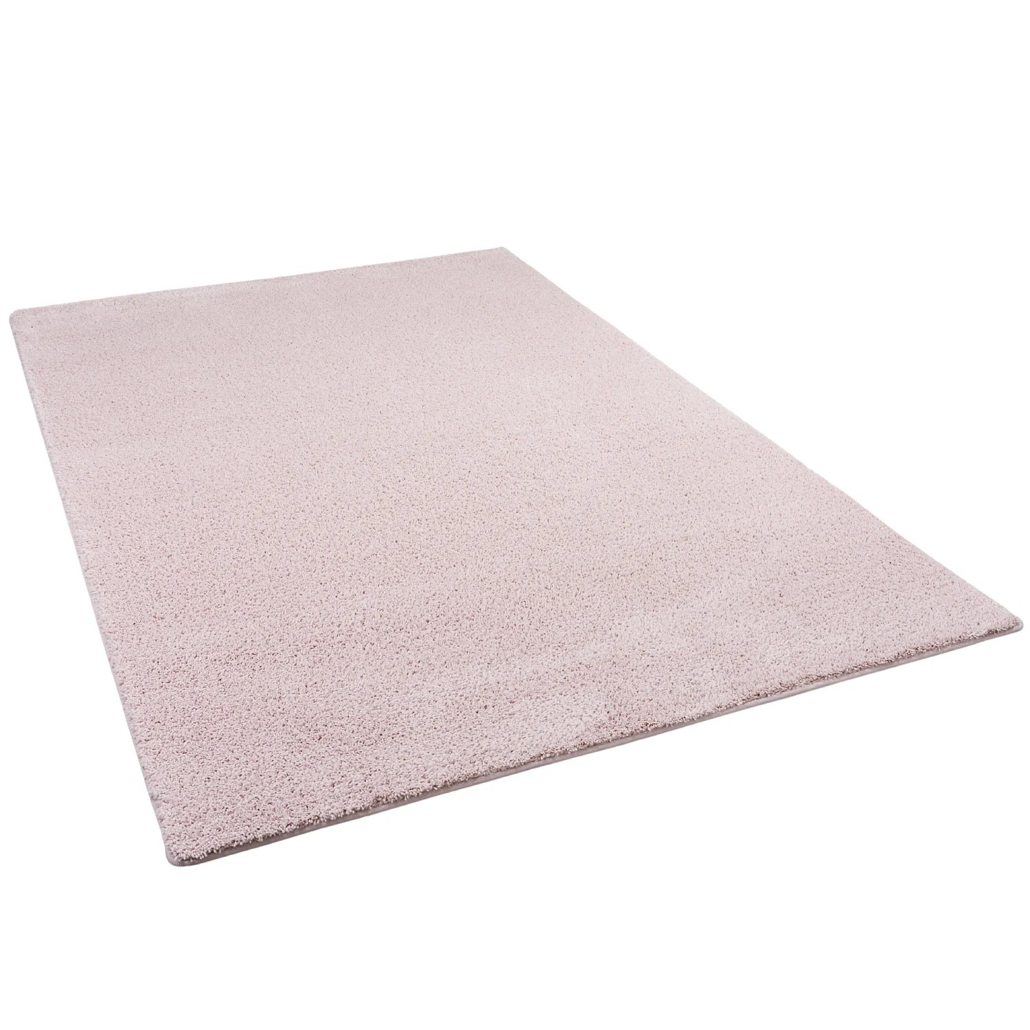 Snapstyle Hochflor Shaggy Teppich Palace Pastell Rosa 100x100cm