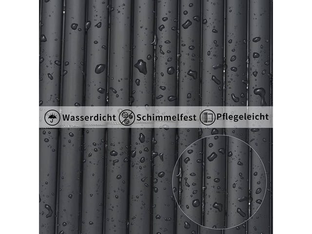 Pvc Sichtschutzmatte Sichtschutzzaun Mit Kabelbindern, Uv-beständig Wetterfest Windschutz 600x100 Cm - Woltu
