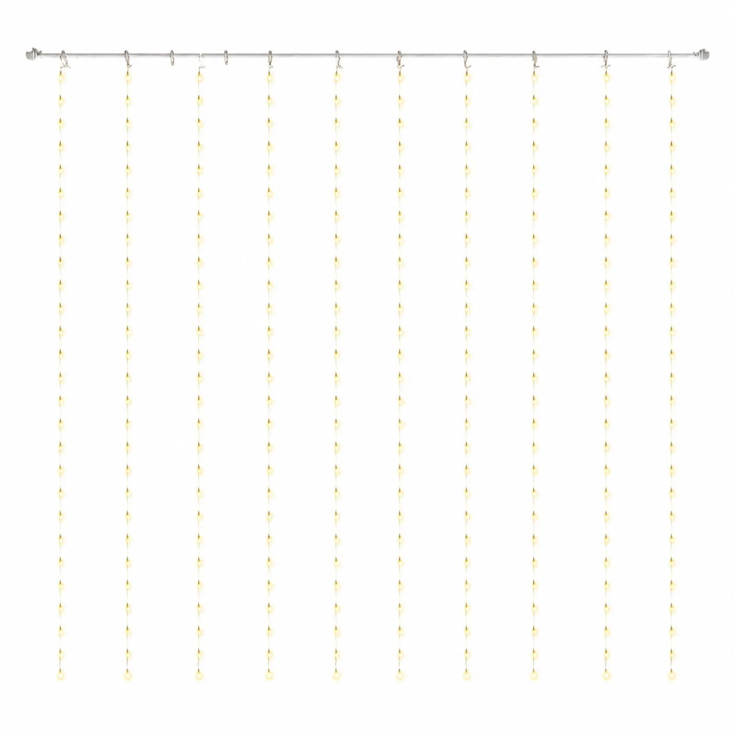 SALCAR 2x2m 200 LED Lichtervorhang Innen