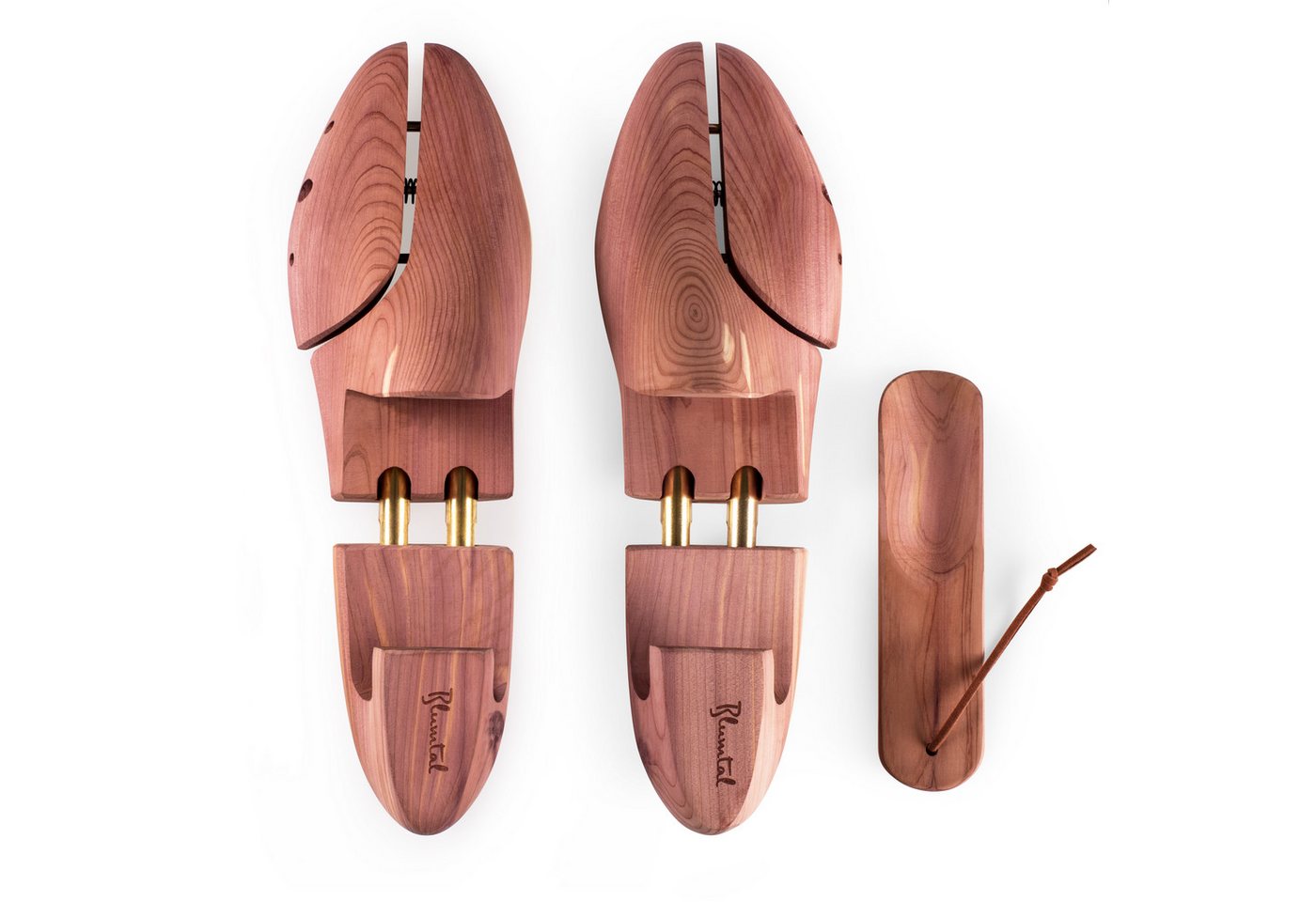Blumtal Schuhspanner Premium Zedernholz Herren und Damen Größe 40 bis 41 mit Schuhlöffel Bild 3