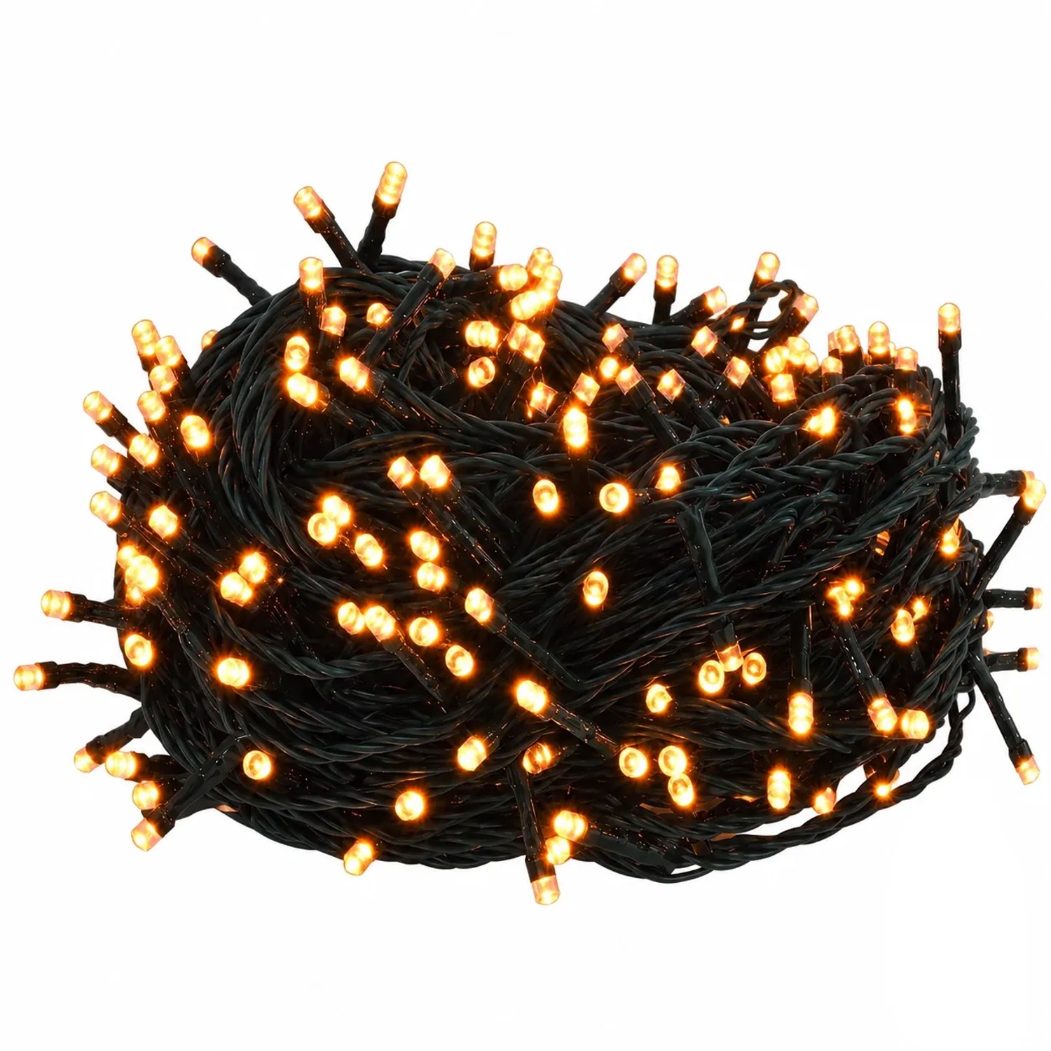 Salcar LED Lichterkette Weihnachtsdeko 8 Modi und Memory 23M 360LED Rot-Orange