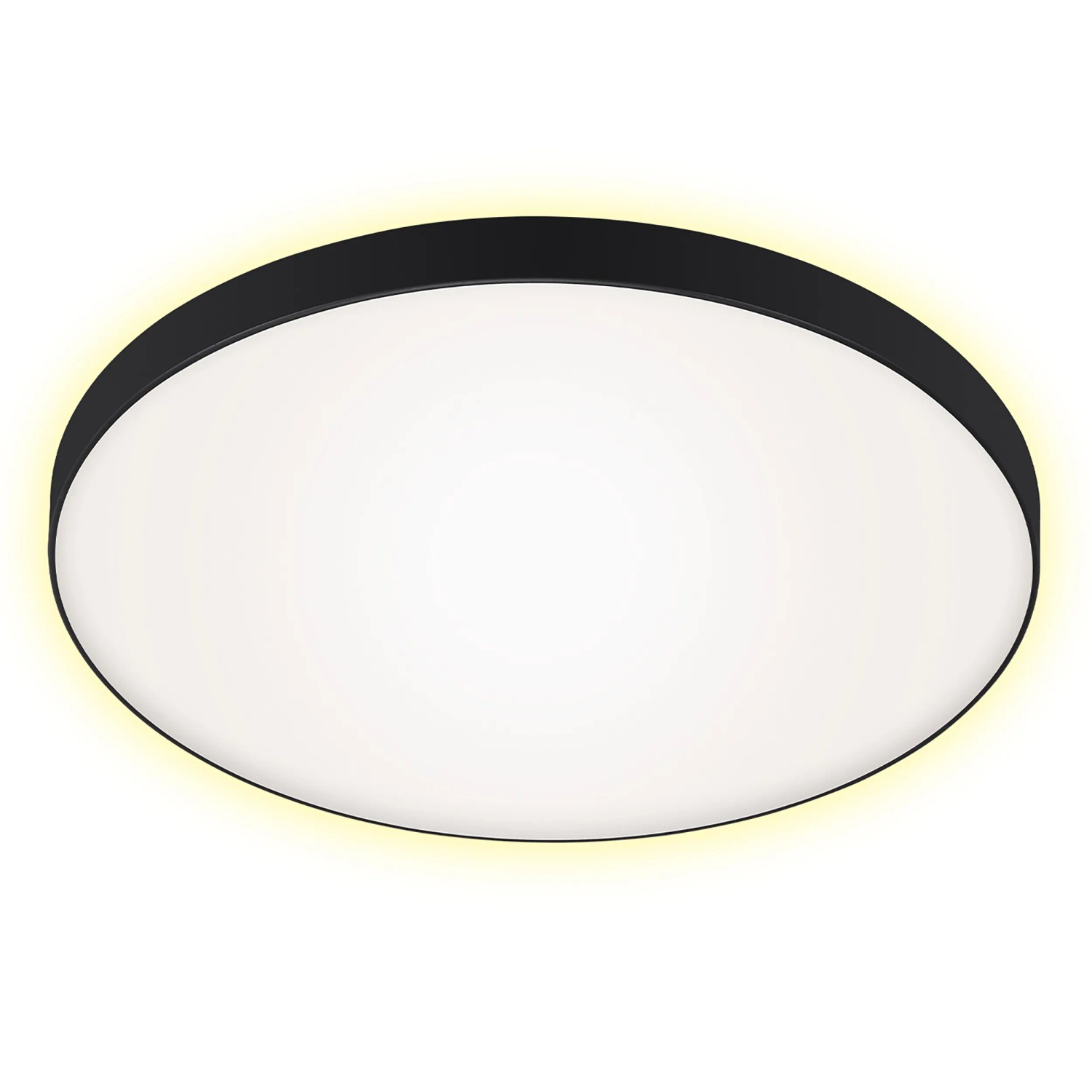 Briloner LED-Deckenleuchte Simpa Backlighteffekt 35,5 cm x 6,5 cm Schwarz-Weiß