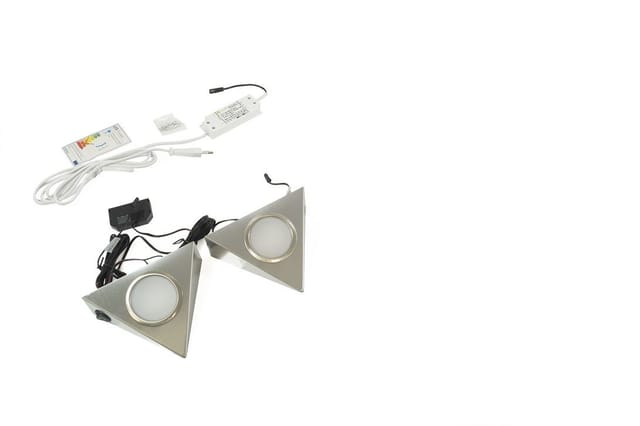 Led-set Pira - 2 Strahler Inkl. Schalter Und Trafo, Neutralweiß