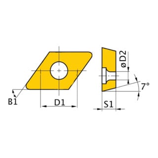 Optimum Ersatzwendeplatten ISO DCMT070204 5 Stück