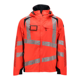 Mascot Hard Shell Jacke 2XL Hi-vis rot/schwarzblau leicht gefüttert