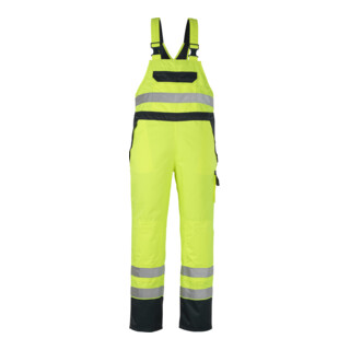 MASCOT® Überziehlatzhose Wels Gr. S hi-vis gelb/marine