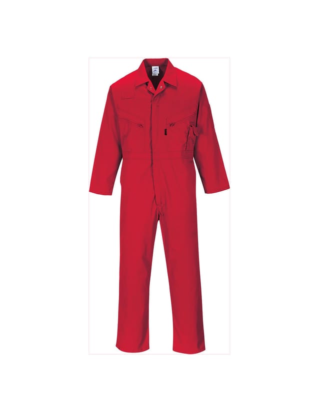 Liverpool Overall Mit Reißverschluss Rot Xl - De(50-52) - Uk(40-41)