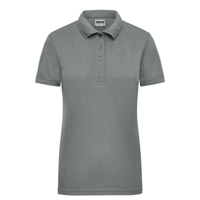 Damen Workwear Poloshirt JN829, dunkelgrau, Größe M
