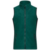 Damen Workwear Fleece Weste JN855, dunkelgrün/schwarz, Größe M Bild 2