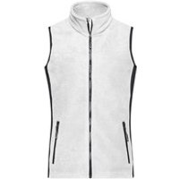Damen Workwear Fleece Weste JN855, weiß/carbon, Größe M Bild 2