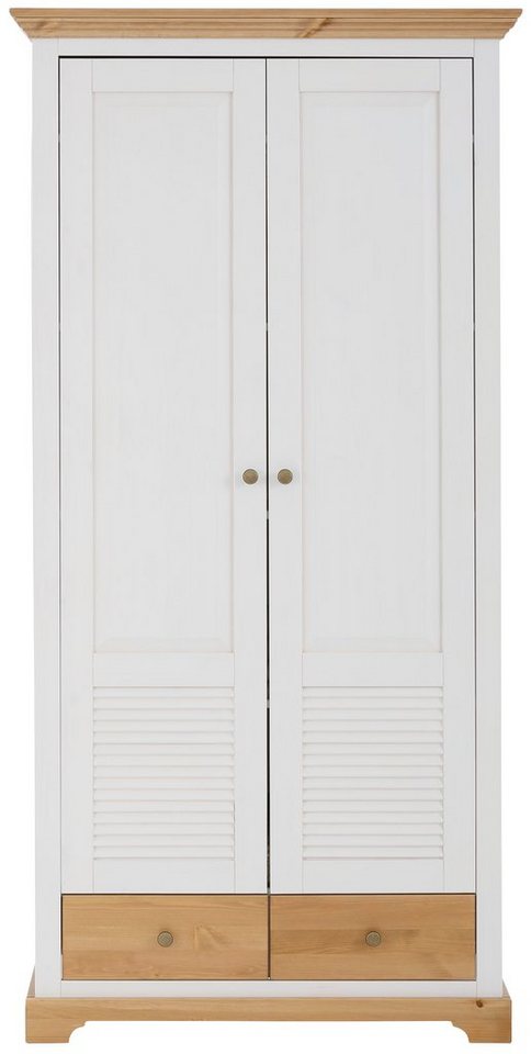 OTTO home Garderobenschrank Ayanna, Dielenschrank, Kleiderschrank, Schrank, FSC® Breite 94 cm, 2-türig, aus massiver Kiefer, FSC®