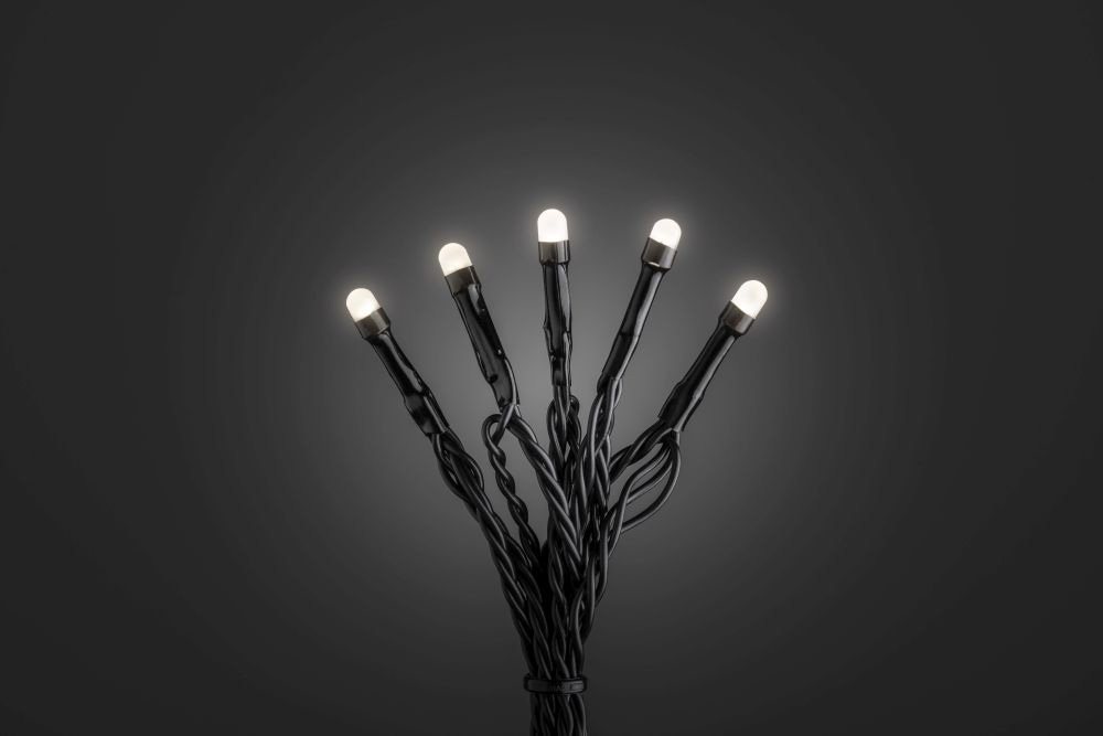 KONSTSMIDE LED-Lichterkette Weihnachtsdeko aussen, gefrostet, 120 warm weiße Dioden Bild 2