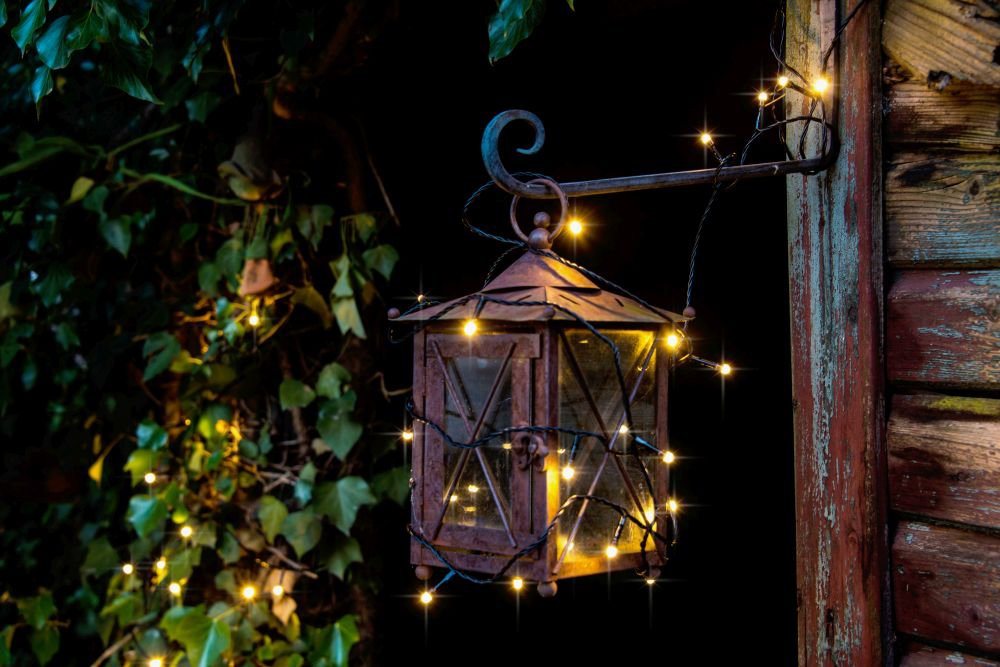 KONSTSMIDE LED-Lichterkette Weihnachtsdeko aussen, gefrostet, 120 warm weiße Dioden Bild 3