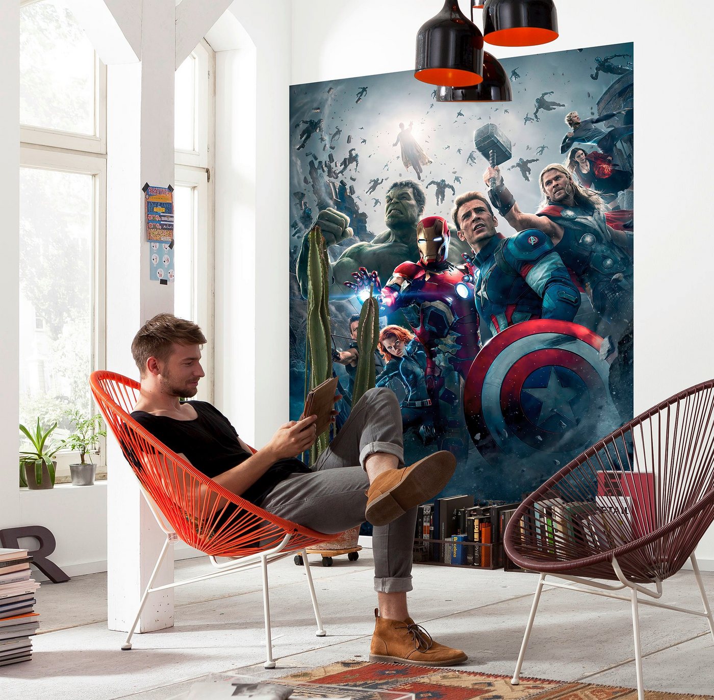 Komar Fototapete Avengers-Age-of-Ultron-Movie-Poster - Größe 184 x 254 cm, glatt, bedruckt, (1 St), Kinderzimmer Bild 3