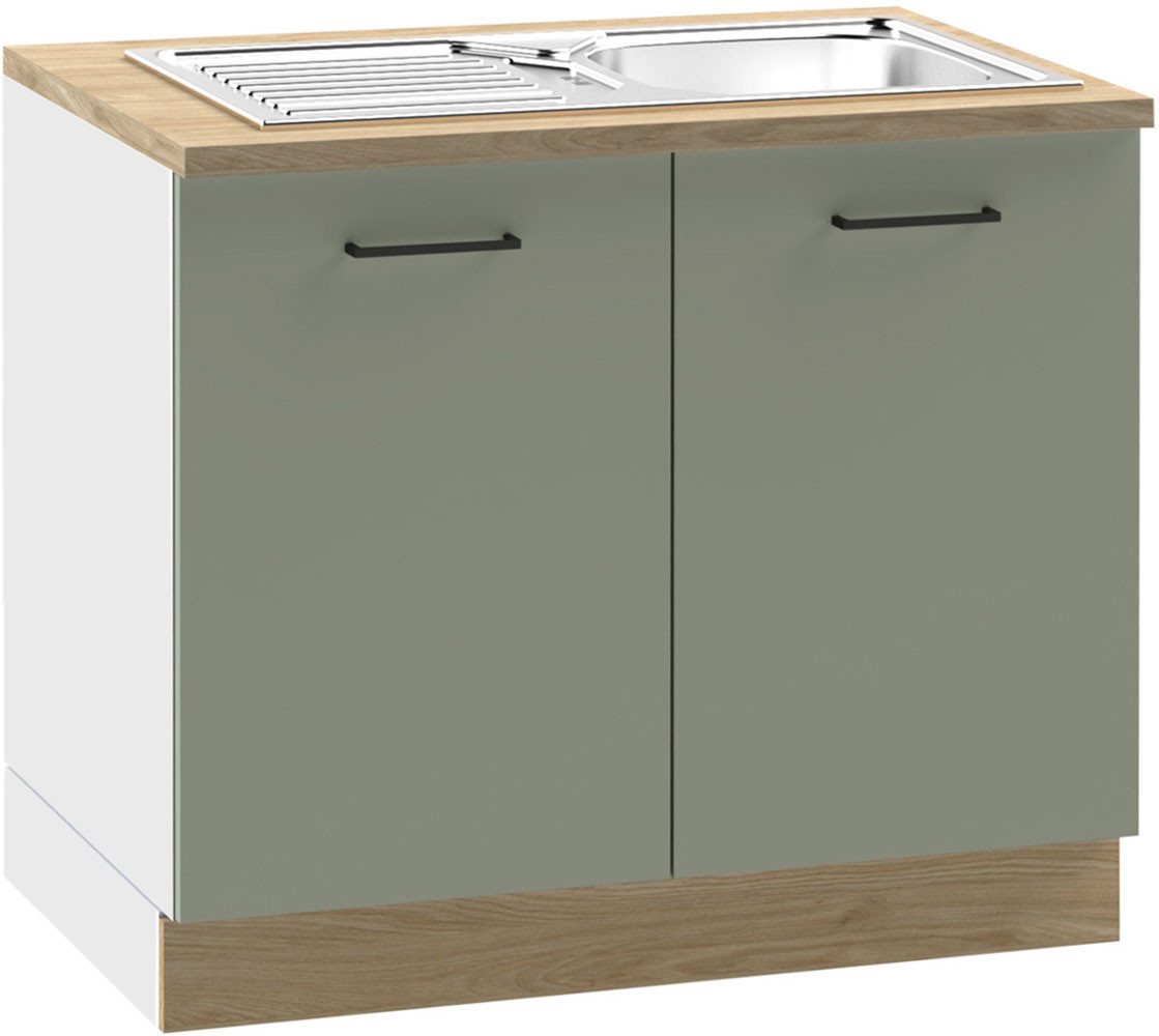 KOCHSTATION Spülenschrank KS-Kolari (1-St) Maße (B/T/H): 100,1 x 60 x 88 cm Bild 2