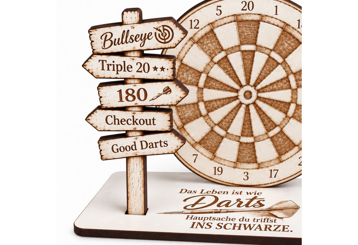 Dekolando Geschenkkarte Dart Geldgeschenk Geschenkidee für Dartspieler 14x9cm Bild 5