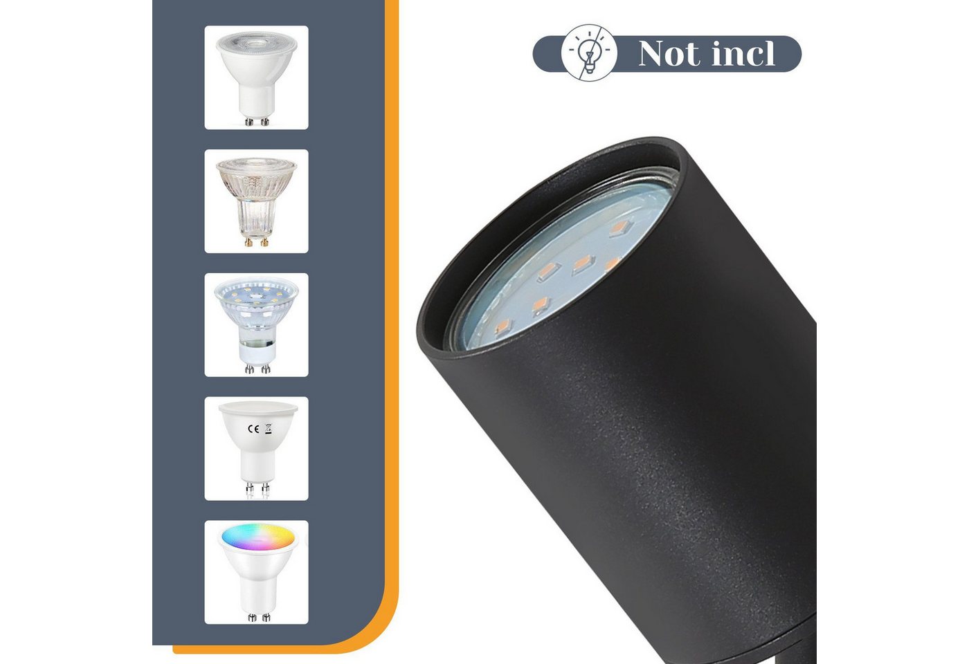 ZMH LED Deckenstrahler GU10 Deckenstrahler 350° drehbar – modern, für Flur & Wohnraum, LED fest integriert, Modern Flurlampe Industrial Wandstrahler Schlafzimmer, 1/5/6 Flammig Bild 2