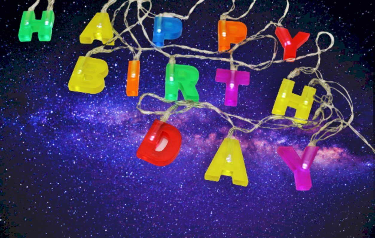 Luna24 simply great ideas... LED Dekolicht LED Lichterkette "Happy Birthday", 280 cm lang, LED fest integriert