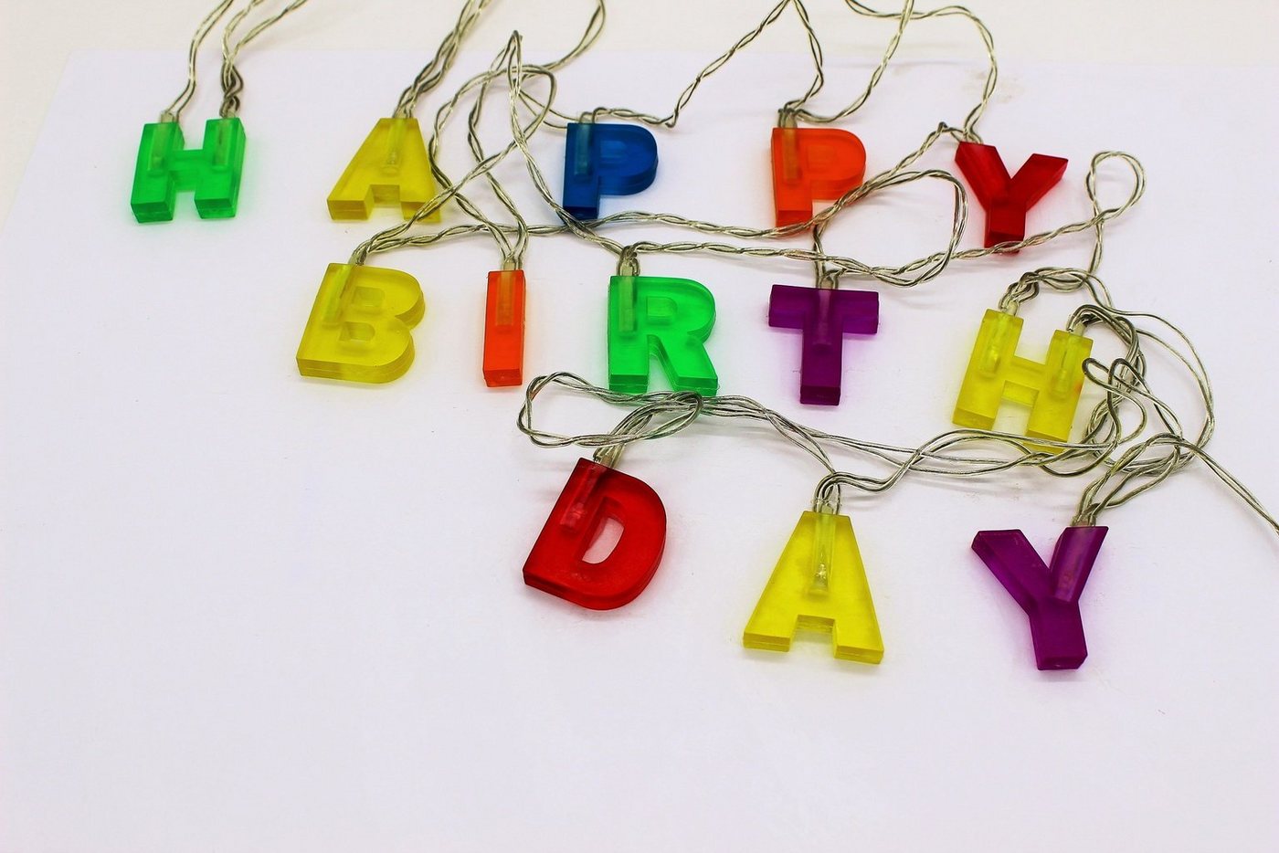 Luna24 simply great ideas... LED Dekolicht LED Lichterkette "Happy Birthday", 280 cm lang, LED fest integriert Bild 2