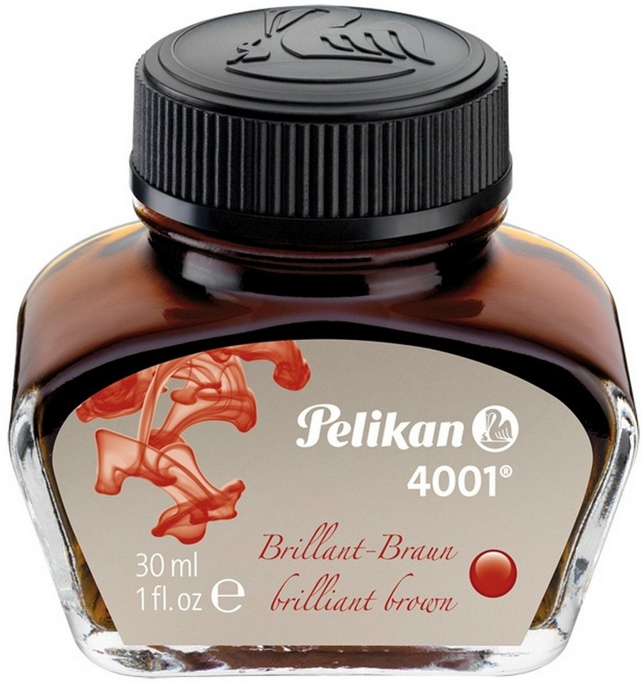 Pelikan Füllhalter Tinte 4001 30ml Glas brilliantbraun