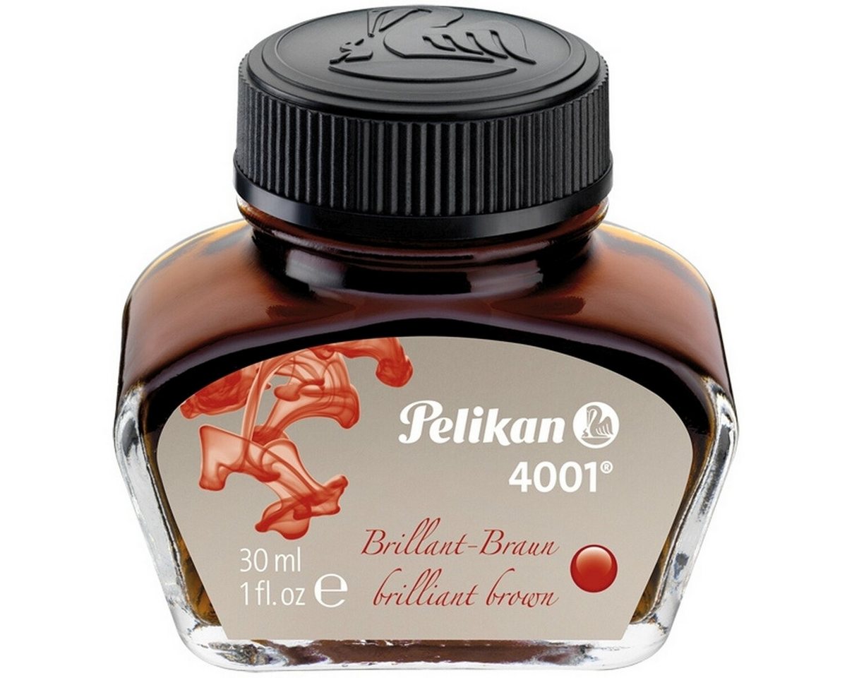Pelikan Füllhalter Tinte 4001 30ml Glas brilliantbraun Bild 2