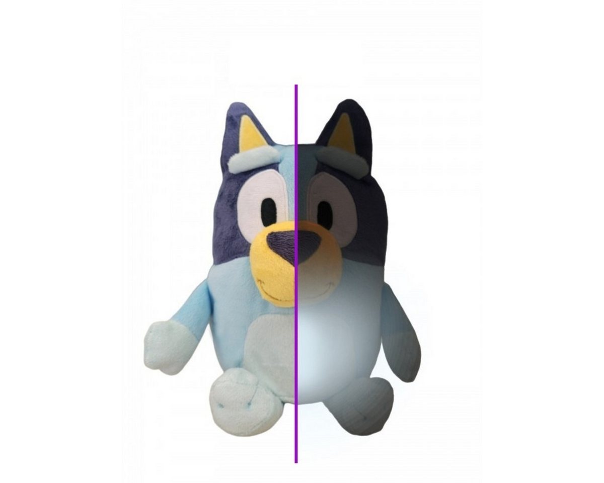 Bluey Nachtlicht - Plüschlampe 2 in 1 Kuscheltier 20 cm für Kinderzimmer