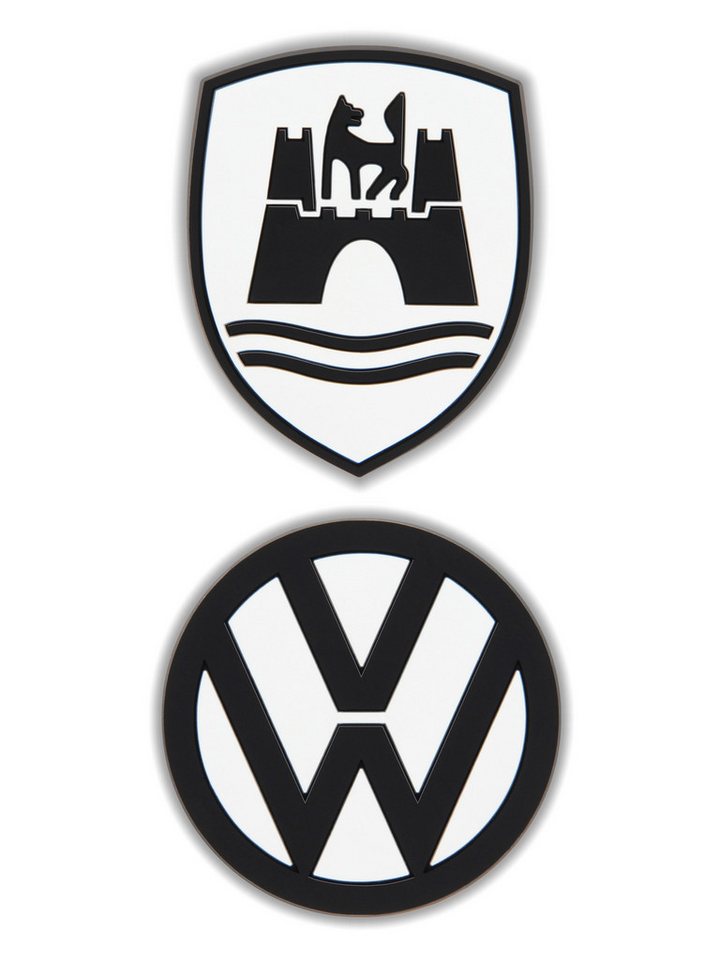 VW Collection by BRISA Magnet Volkswagen Softmagnet mit VW Logo & Wolfsburg Wappen im 2er Set (2 Magnete 1x VW Logo & 1x Wolfsburg Wappen) Bild 5