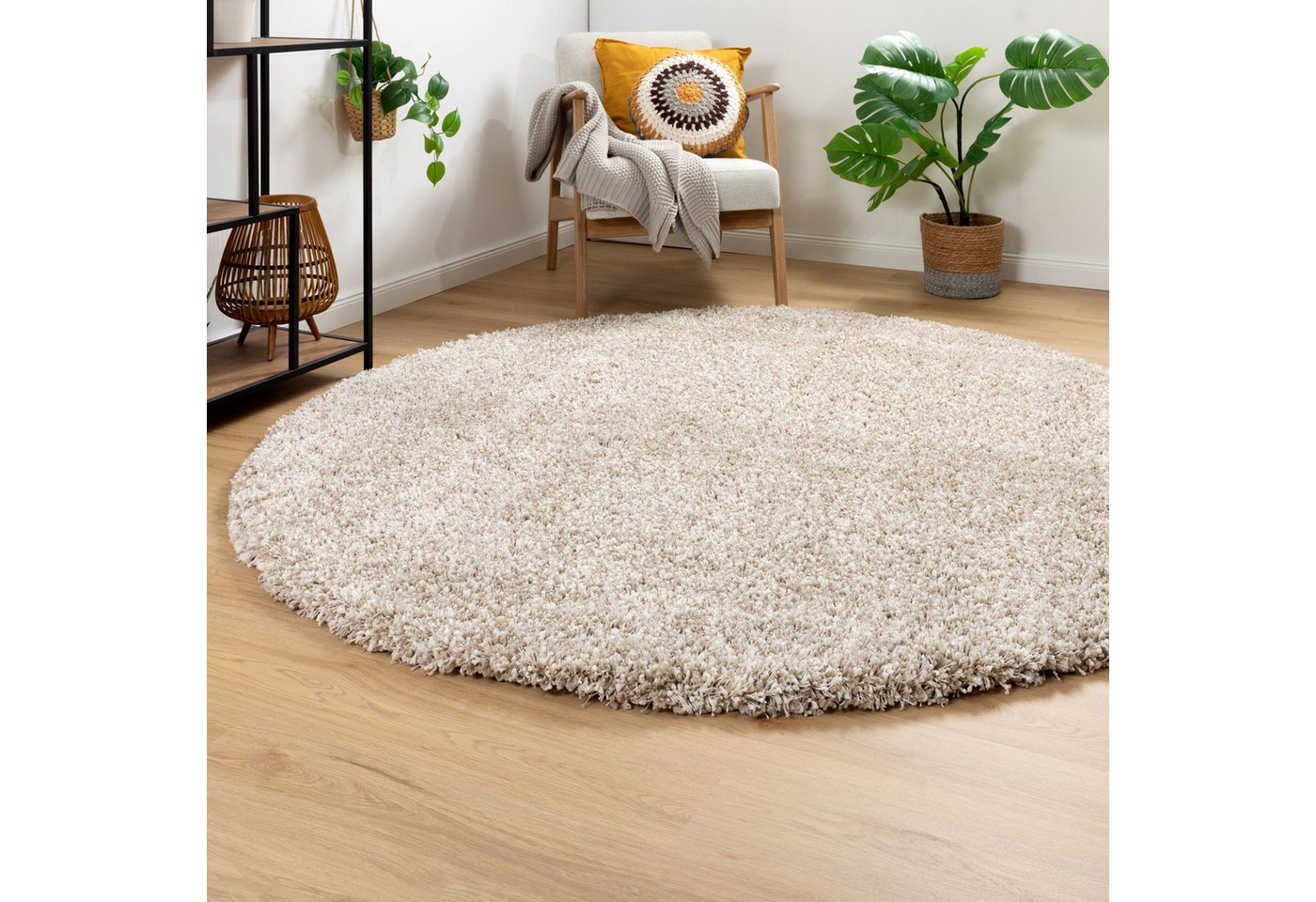 Steffensmeier Hochflor-Teppich Ragolle Twilight - Rund, rund, Original Ragolle Hochflorteppich Shaggy Bild 3