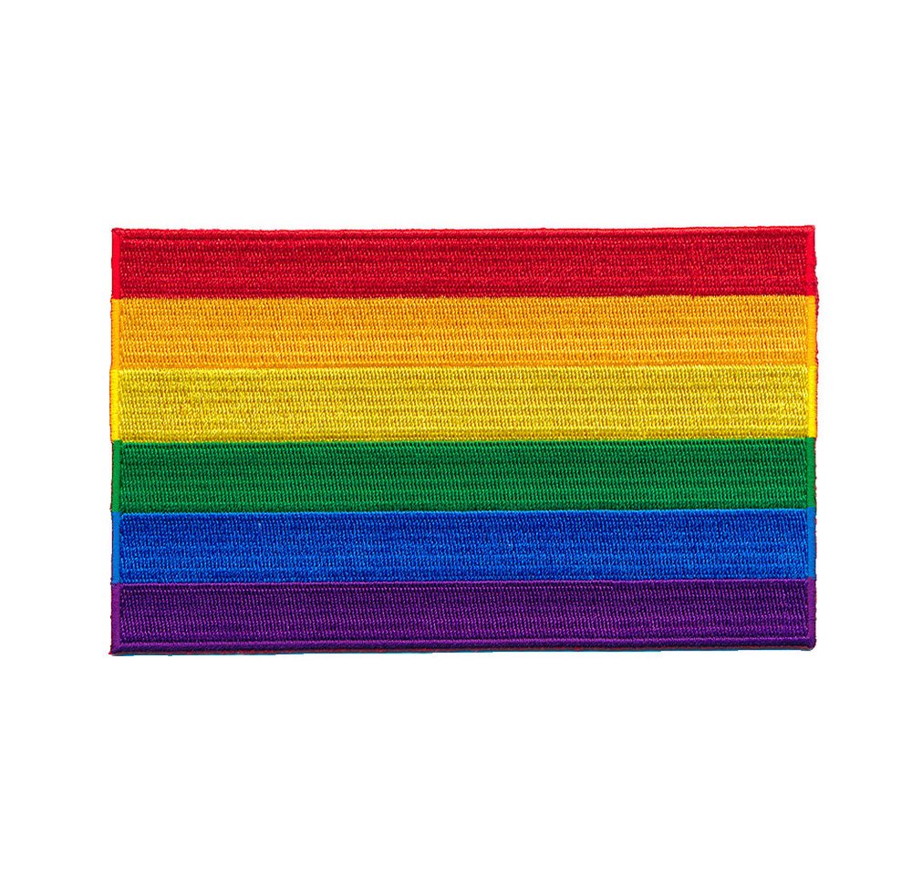 hegibaer Aufnäher 30 x 20 mm Regenbogen LGBT Pride Patch Aufnäher Aufbügler 1035 Mini, (1-tlg), Gute Qualität Bild 2