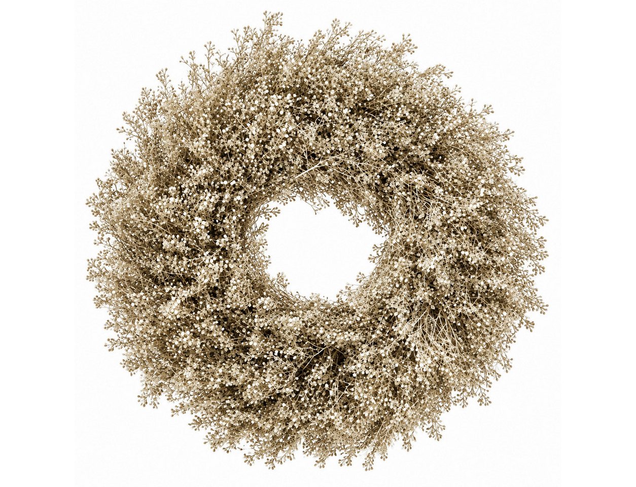 finehomegarden Dekokranz Lepidium Kranz Ø35cm Platin Herbstkranz Türkranz Herbst Deko, Naturmaterial Türkranz, Wandkranz & Tischdeko – Herbstliche Dekoration Bild 4