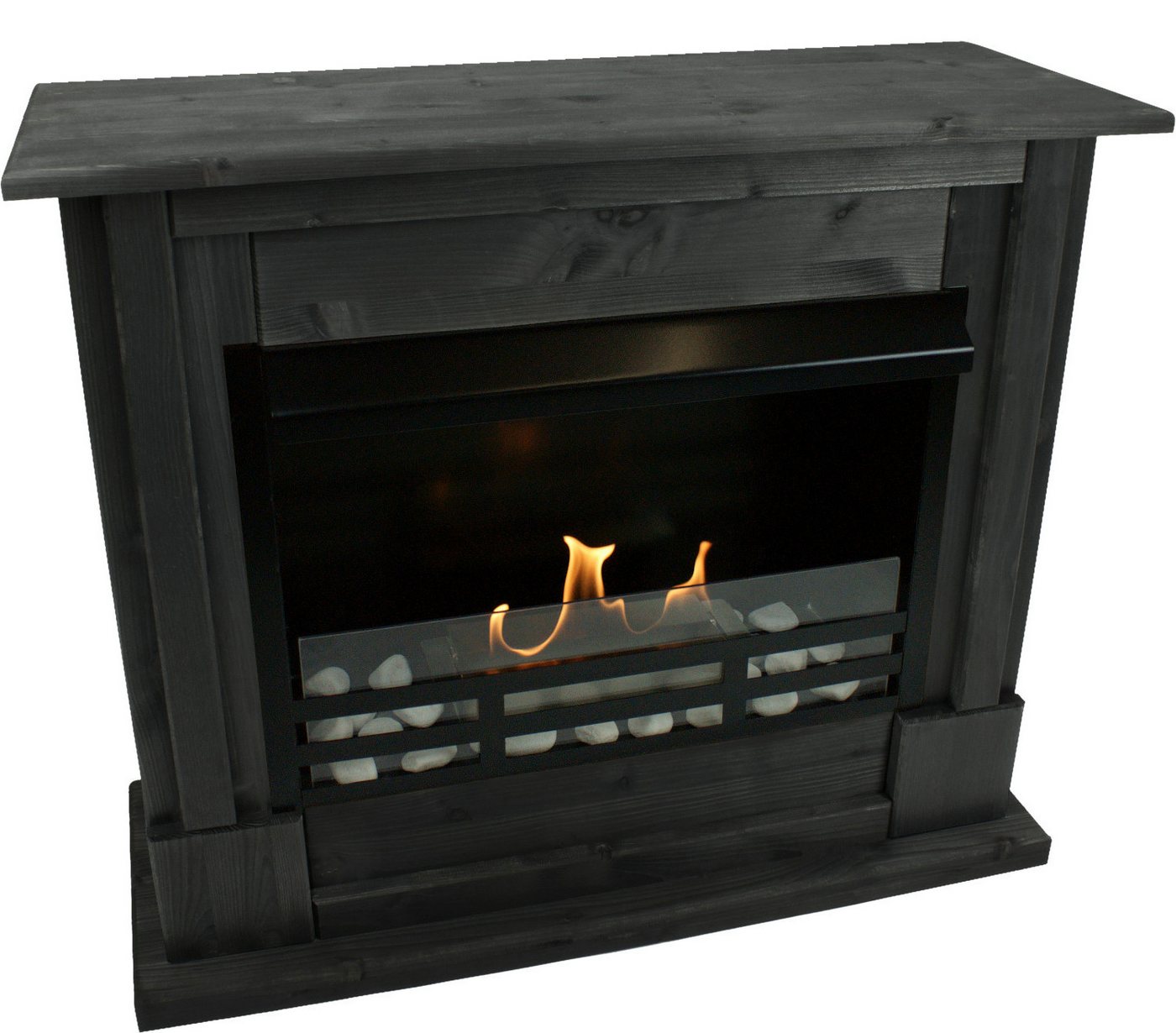 Kaminbau Mierzwa Echtfeuer-Dekokamin Rafael (Deluxe, Brenngel & Bio-Ethanol Kamin inkl. regulierbarer Brenner & Zubehör), Farbwahl, Gelkamin, Ethanolkamin, Bodenkamin, Kaminofen Bild 5