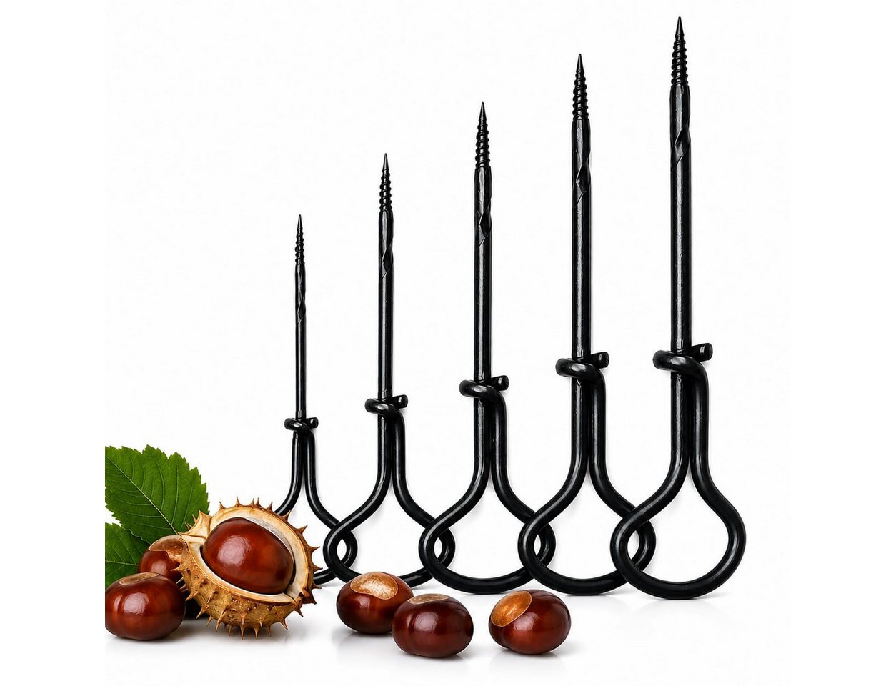 TK Gruppe Metallbohrer Kastanienbohrer-Set in verschiedenen Größen für Herbstbasteleien, (1-tlg) Bild 3