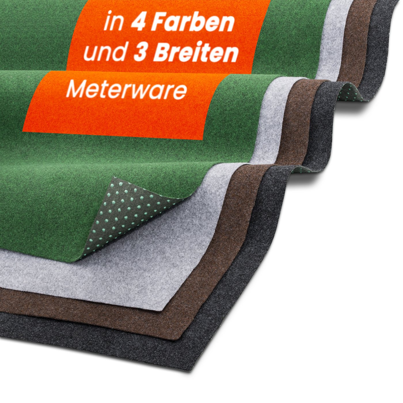 Midori Rasenteppich, Rasenteppich Kunstrasen Drainage-Noppen 133 x 100 cm Braun Balkon Bild 3