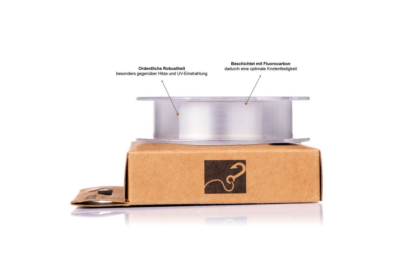 Zite Angelschnur Fluorocarbon Vorfachschnur 0,35mm, 30m - Monofile Zanderschnur Bild 2