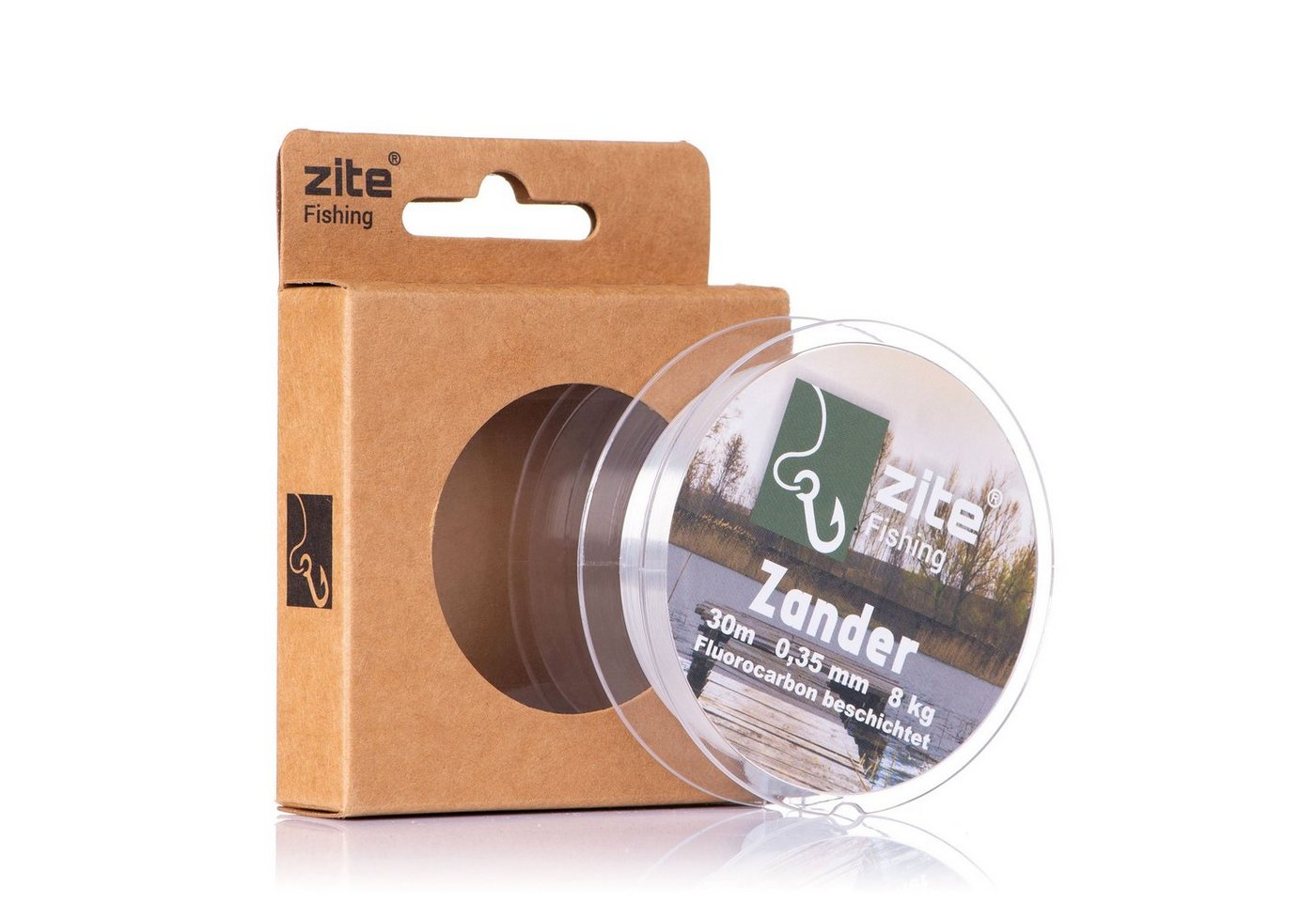 Zite Angelschnur Fluorocarbon Vorfachschnur 0,35mm, 30m - Monofile Zanderschnur Bild 3